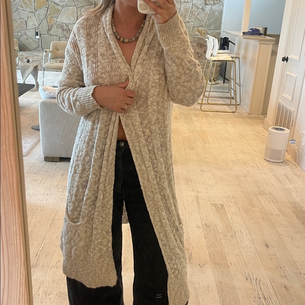 Express Cream Knit Sweater